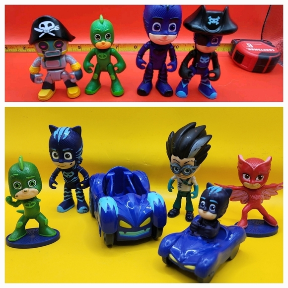 Hasbro Other - PJ Masks Lot 11 Cars Figures Catboy Gekko Pirate